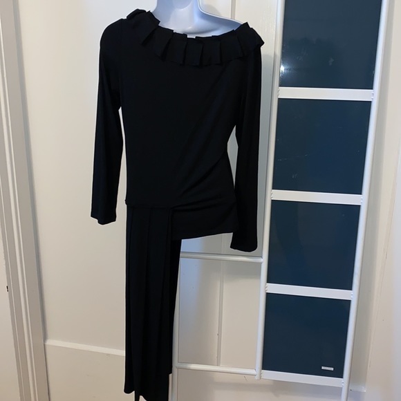 Calvin Tran designer black “half way down the runway dress” - Picture 4 of 8